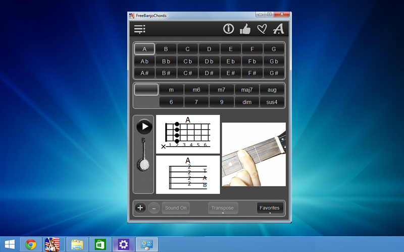 FreeBanjoChords software