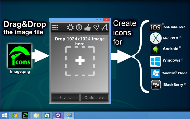 Windows 10 QuickIconsDemo full